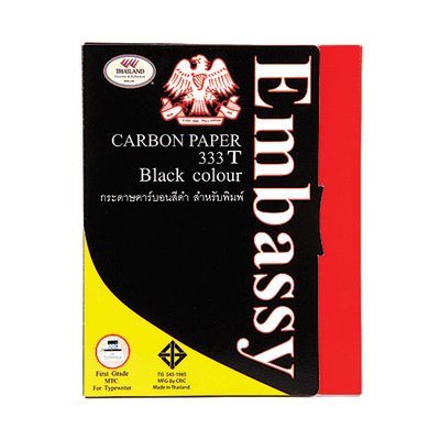 กระดาษคาร์บอน Embassy สีดำ(100แผ่น)
