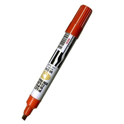 ปากกาเคมี หัวเดียว Pilot B หัวตัดสีแดง (แพ็ค12ด้าม)
