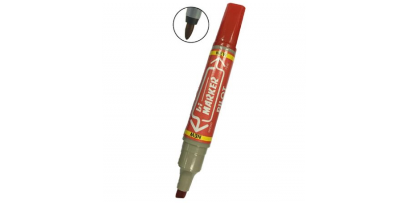 ปากกาเคมี 2 หัว Pilot สีแดง (แพ็ค12ด้าม)