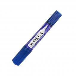 ปากกาเคมี 2 หัว ORCA สีน้ำเงิน(ด้าม)