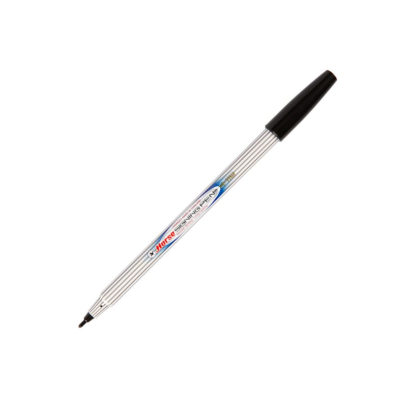 ปากกาเมจิก ตราม้า H-110 สีดำ (แพ็ค12ชิ้น)