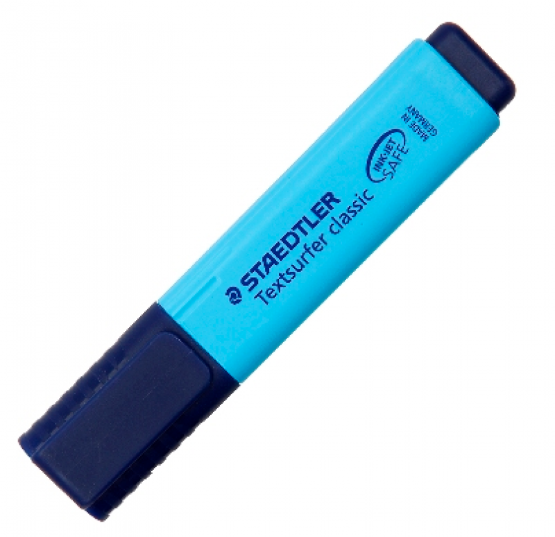 ปากกาสะท้อนแสง Staedtler สีฟ้า(ด้าม)