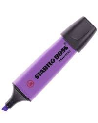 ปากกาสะท้อนแสง Stabilo boss สีม่วง(ด้าม)