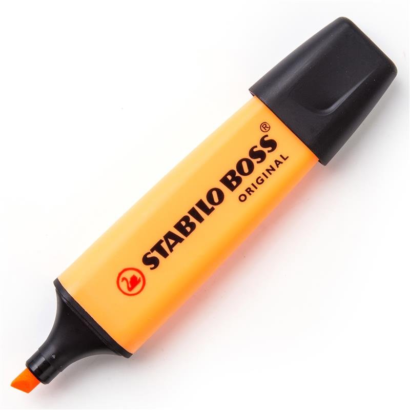 ปากกาสะท้อนแสง Stabilo boss สีส้ม(ด้าม)