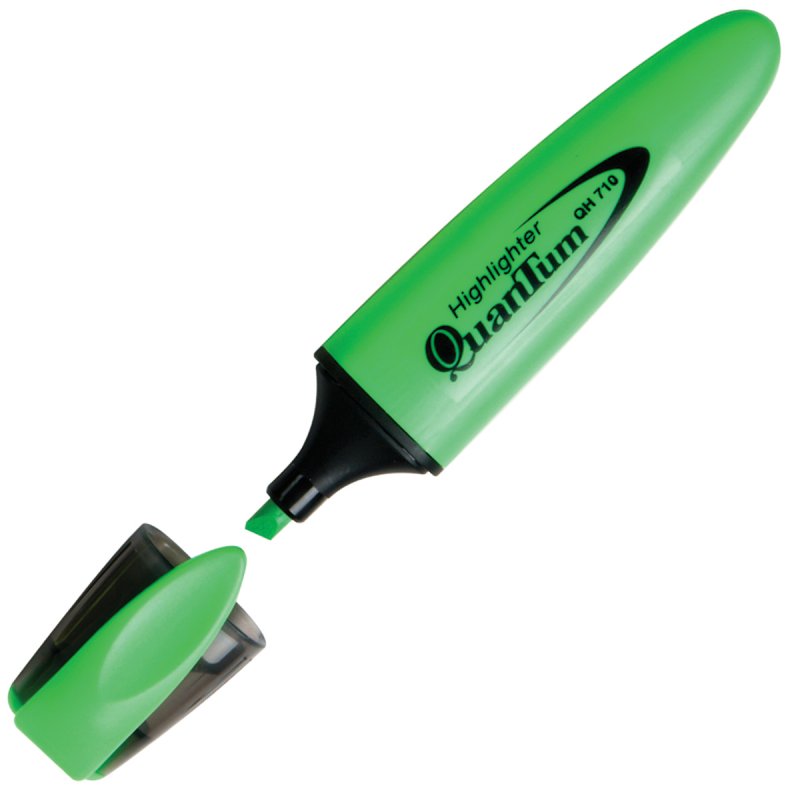 ปากกาสะท้อนแสง ควอนตั้ม สีเขียว QH-710(ด้าม)