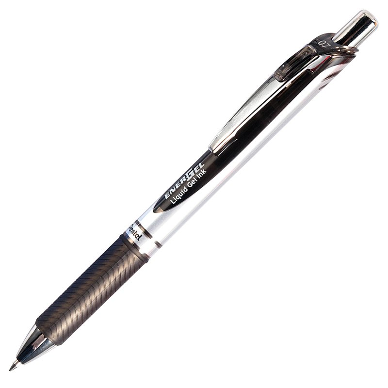 ปากกาหมึกเจลPentel Energel Ball0.7BL77ดำ (แพ็ค12ชิ้น)