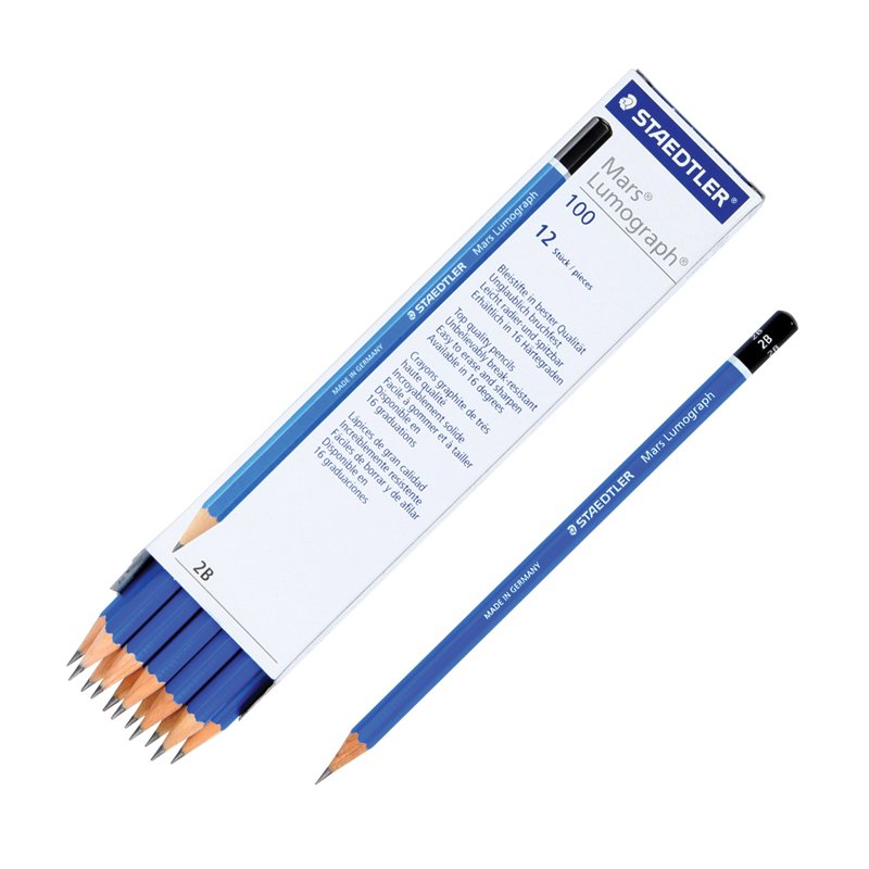 ดินสอเขียนแบบ Staedtler 100-2B (แพ็ค12แท่ง)