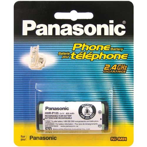 ถ่านโทรศัพท์PanasonicHHR-P105Ni-MH2.4V830mah
