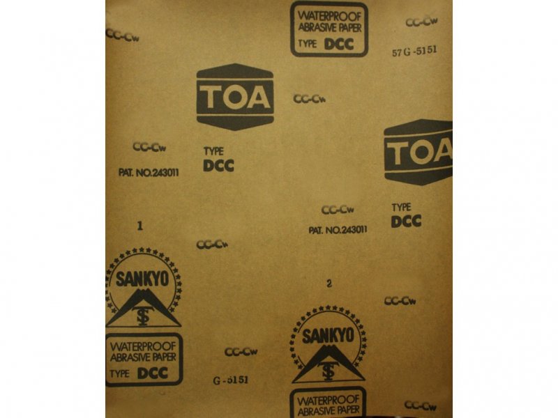 กระดาษทรายน้ำ TOA #1000 (แพ็ค12แผ่น)