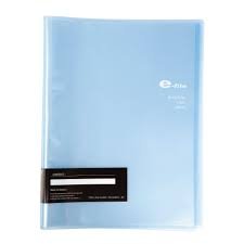 แฟ้มE-file #710A4 สีฟ้าใส(แพ็ค12เล่ม)