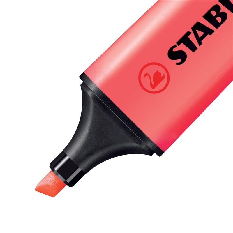 ปากกาสะท้อนแสง Stabilo boss สีแดง(ด้าม)