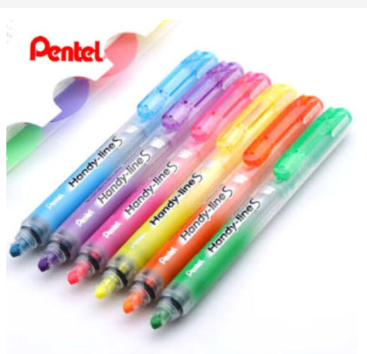 ปากกาสะท้อนแสง 2 หัว Pentel e-line 2 (แพ็ค12ชิ้น)