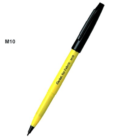 ปากกาเขียนผ้า Pentel M-10 สีดำ (แพ็ค12ด้าม)