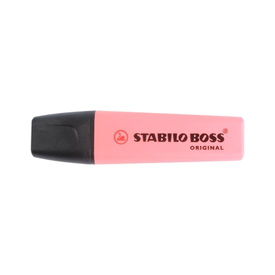 ปากกาสะท้อนแสง Stabilo boss สีชมพู(แพ็ค10ชิ้น)