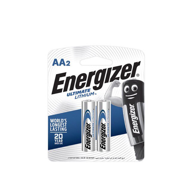 ถ่าน Energizer อีสแควร์ลิเธี่ยม AA แพ็ค 2 ก้อน (กล่อง 6 แพ็ค)